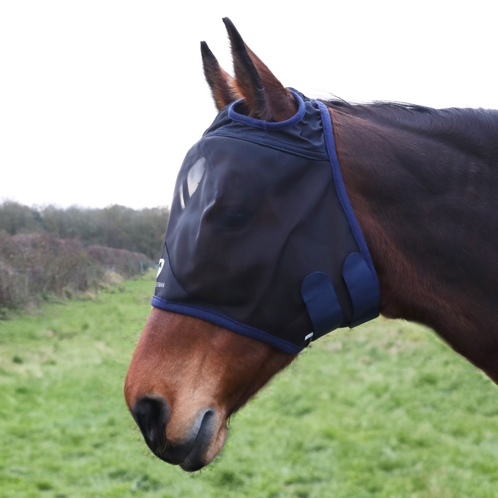 Hy Equestrian Mesh Half Mask without Ears