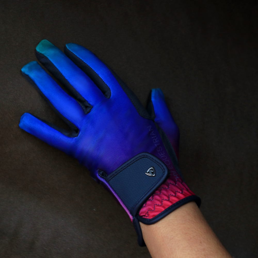 Hy Equestrian Ombre Riding Gloves