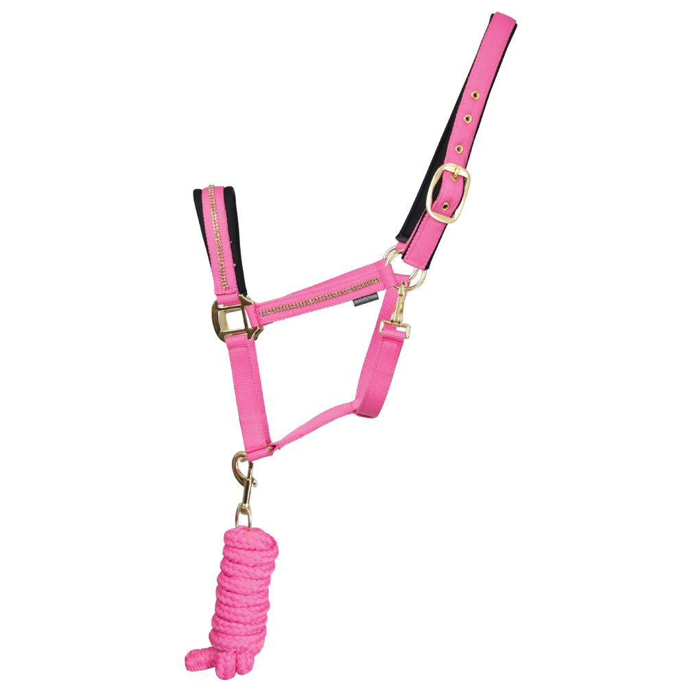 Hy Equestrian Sparkling Head Collar & Lead Rope Set
