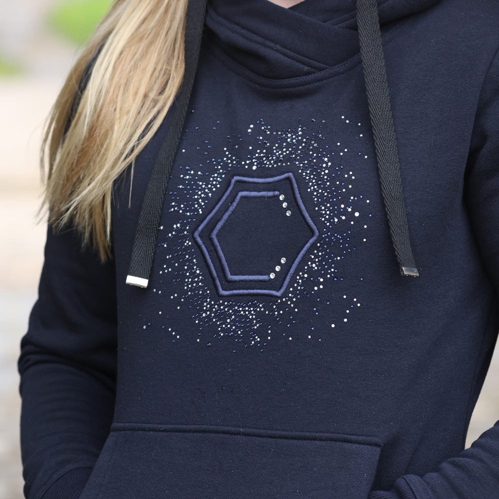 Coldstream Swanlaws Diamante Hoodie -Navy