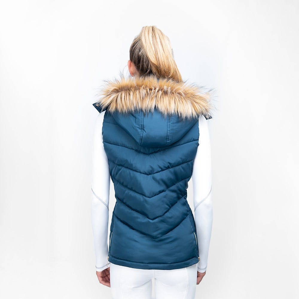 Coldstream Leitholm Quilted Gilet - Cool Slate Blue