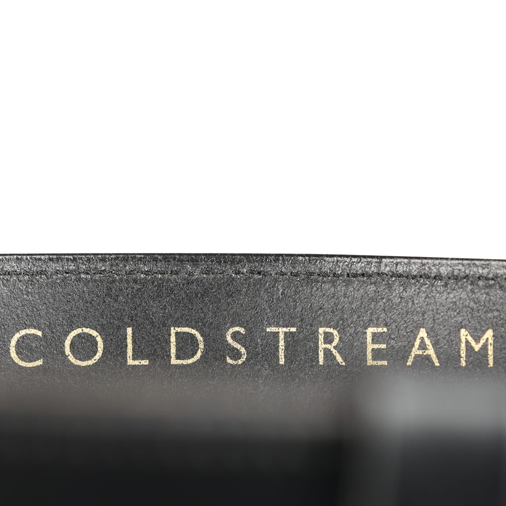 Coldstream Hutton Diamante Leather Belt - Black/Gold