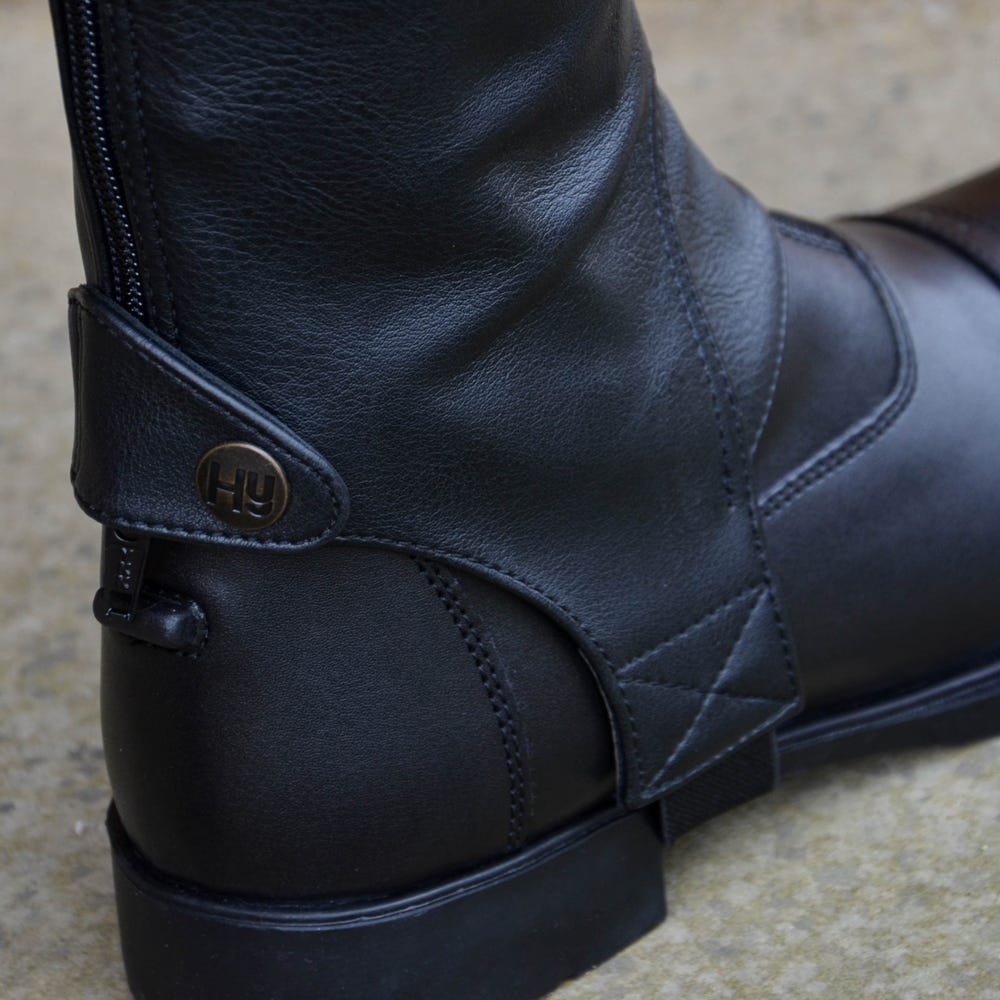 Hy Equestrian Faux Leather Diamante Gaiter