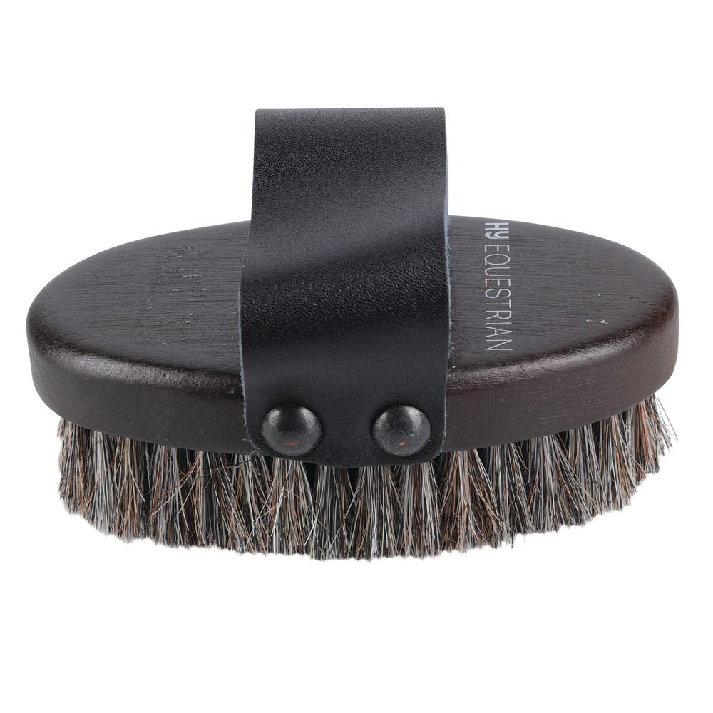Hy Deluxe Horse Hair Wooden Body Brush