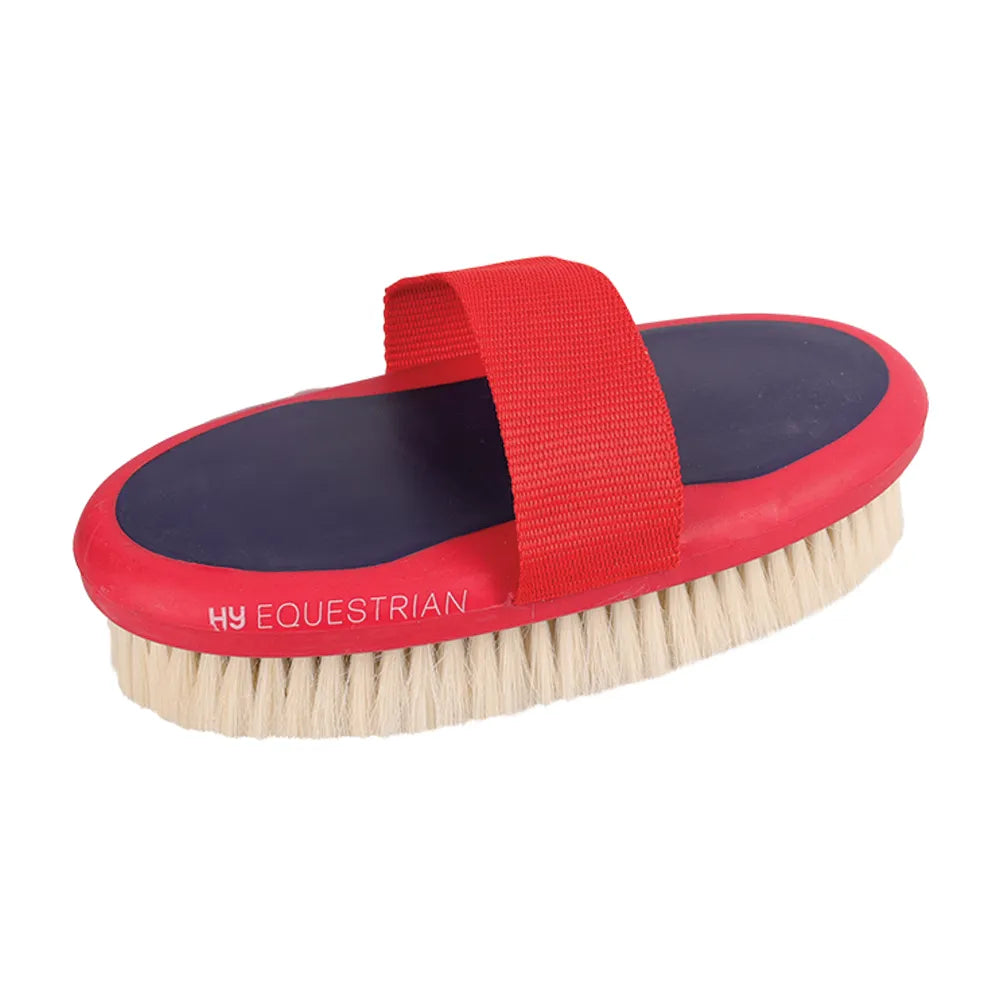 HySHINE Pro Groom Goat Hair Body Brush - Nags Essentials