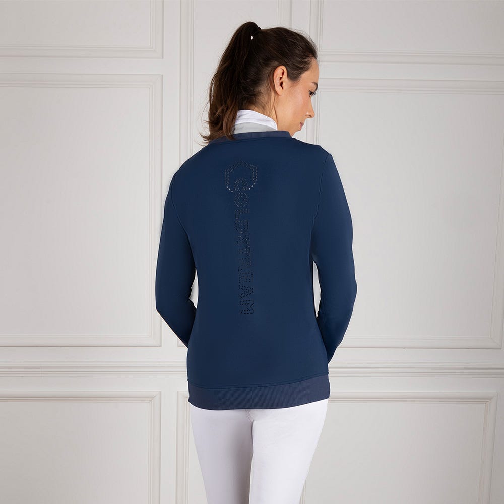 Coldstream Crailing Performance Sweater- Oxford Blue