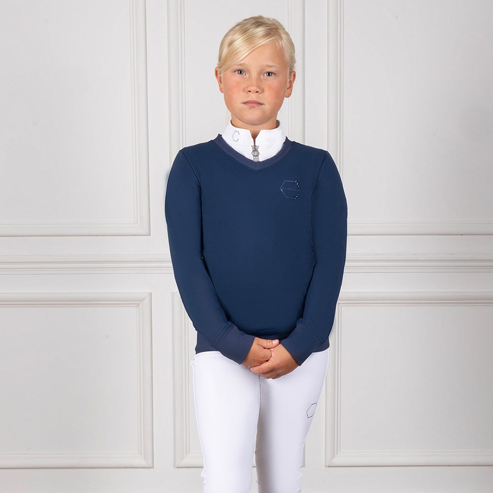 Coldstream Next Generation Crailing Performance Sweater - Oxford Blue