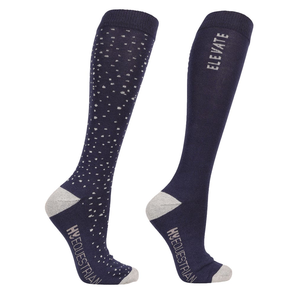 Hy Equestrian Elevate Allure Socks (Pack of 2)