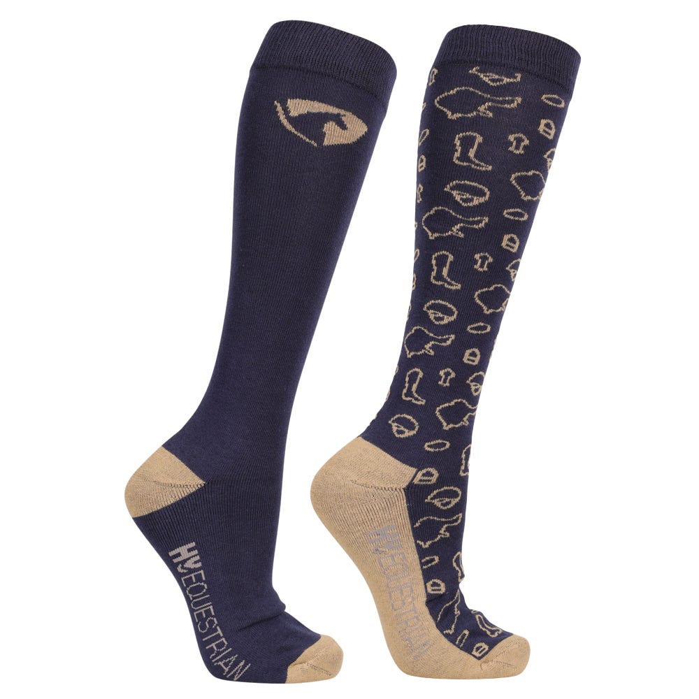 Hy Equestrian Elevate Country Socks (Pack of2)
