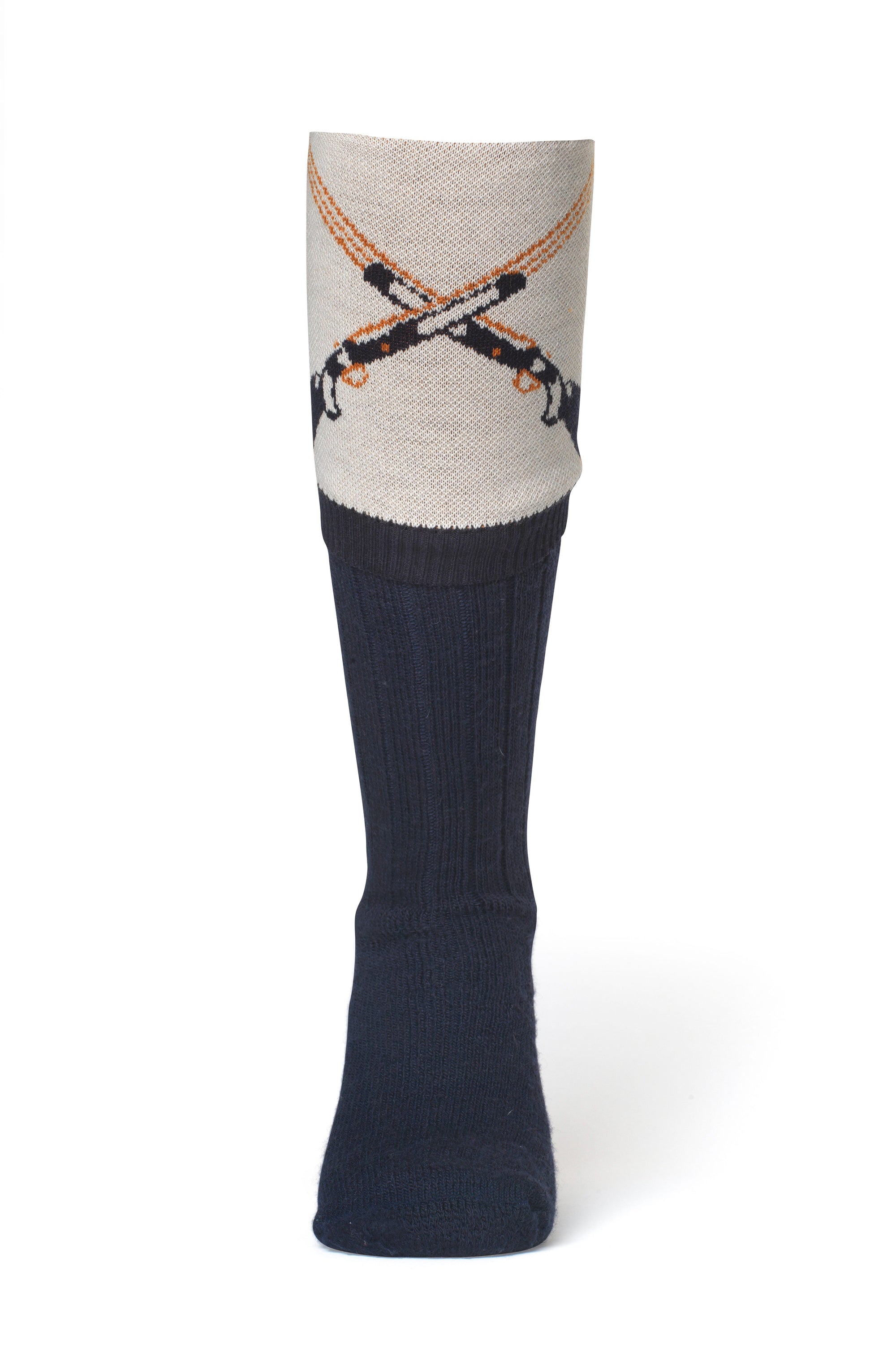 Waring Brooke Crossed Gun Socks