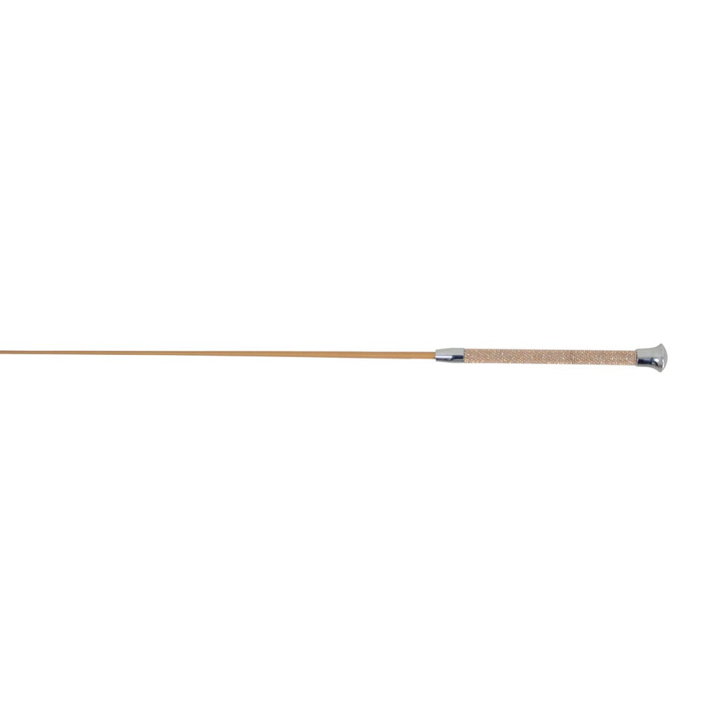 Hy Equestrian Diamante Stoned Schooling Whip - Gold
