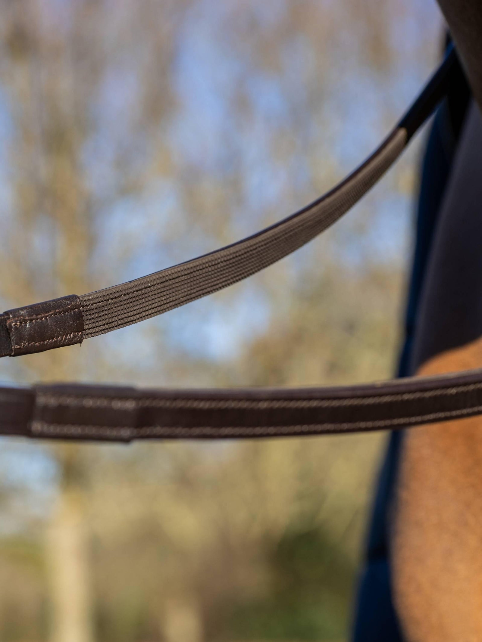 LeMieux Rubber Half lined Reins