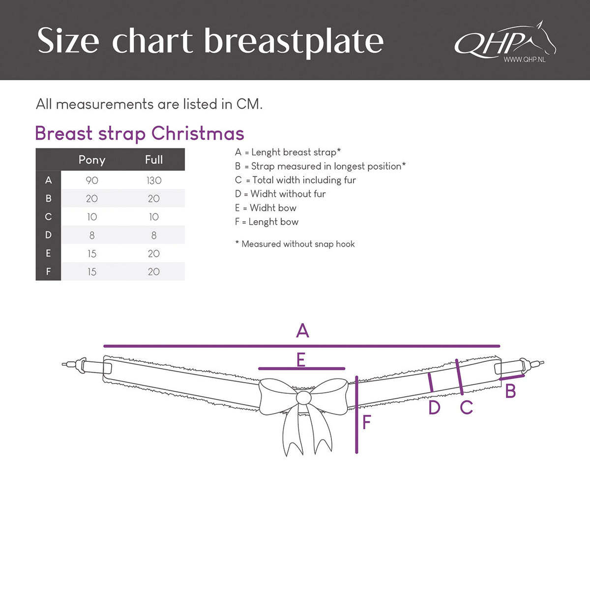 Festive Christmas Breast Strap