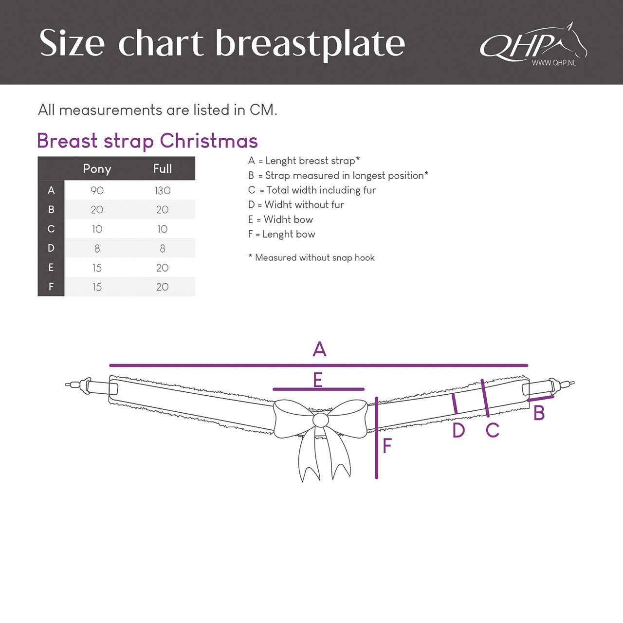 Festive Christmas Breast Strap