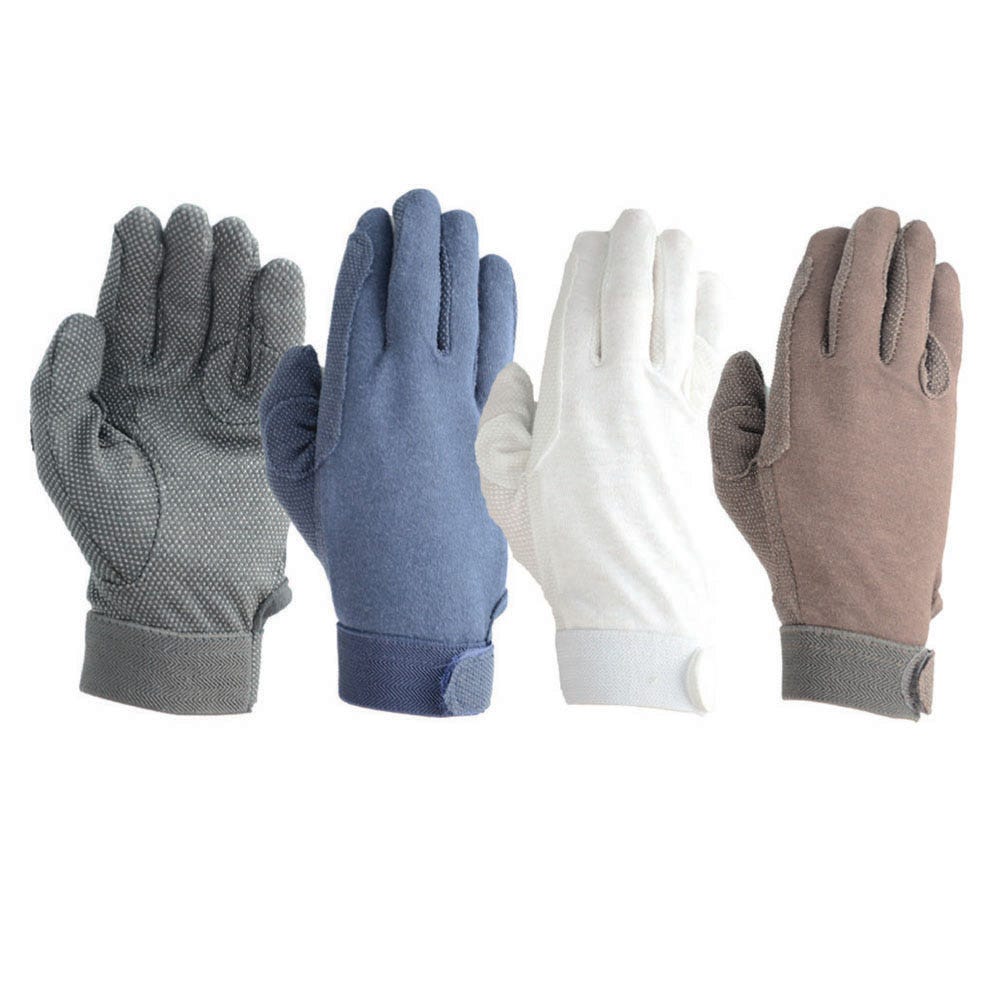 Hy Equestrian Cotton Pimple Palm Gloves