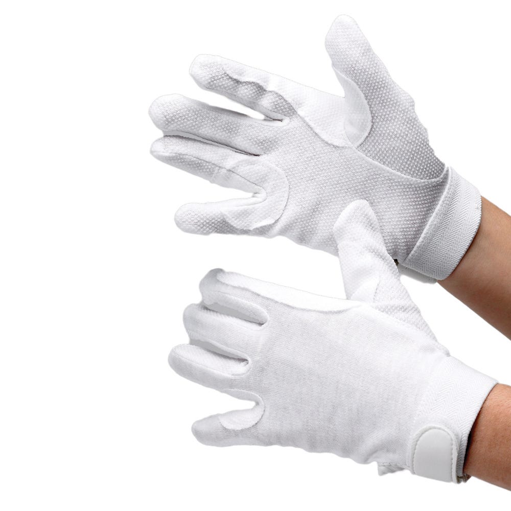 Hy Equestrian Cotton Pimple Palm Gloves