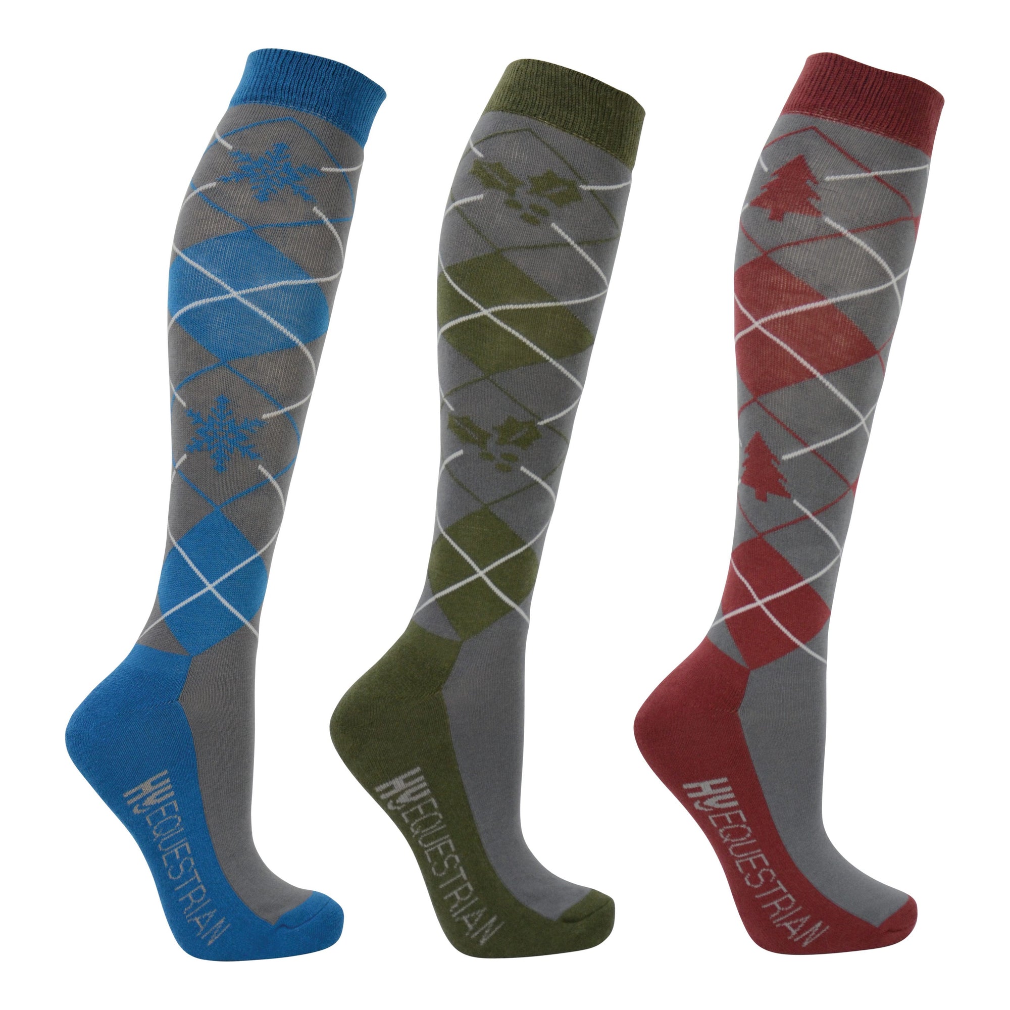 Hy Equestrian  Argyle Socks (Pack of 3)