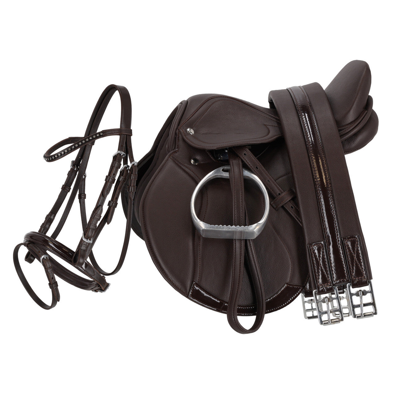 Melbourne Complete Saddle Set Brown