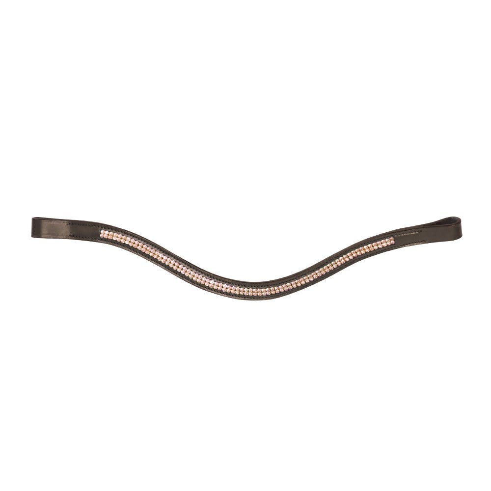 Hy Equestrian Rosciano Rose Gold Brow Band