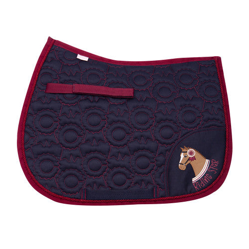 Riding Star Collection Saddle Pad by Little Rider - Navy