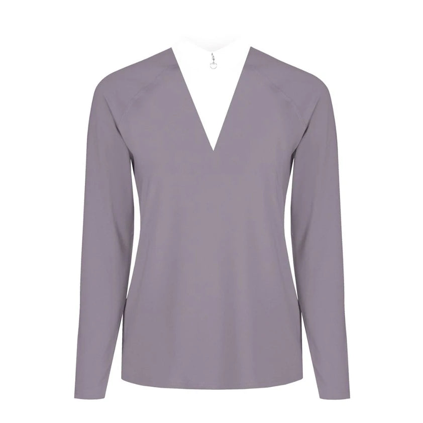 Ladies Thermal Sweater Stock Shirt - Grey