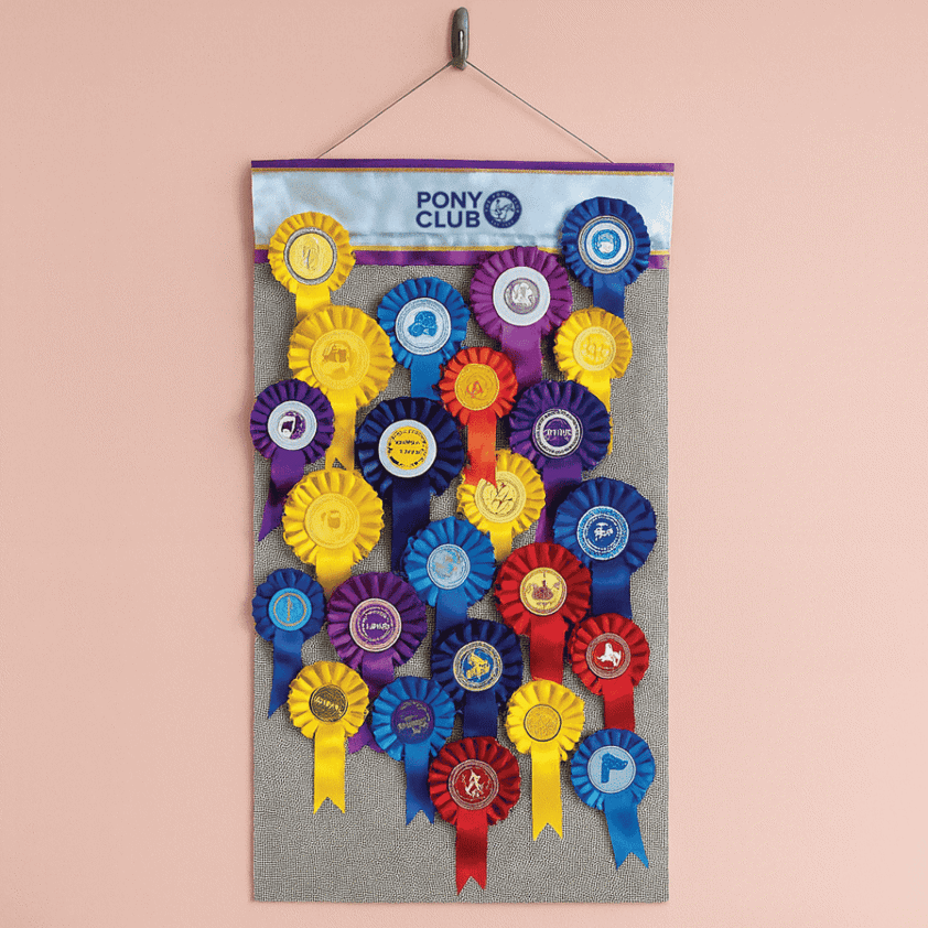 Official Pony Club Rosette Holder Display Hanger
