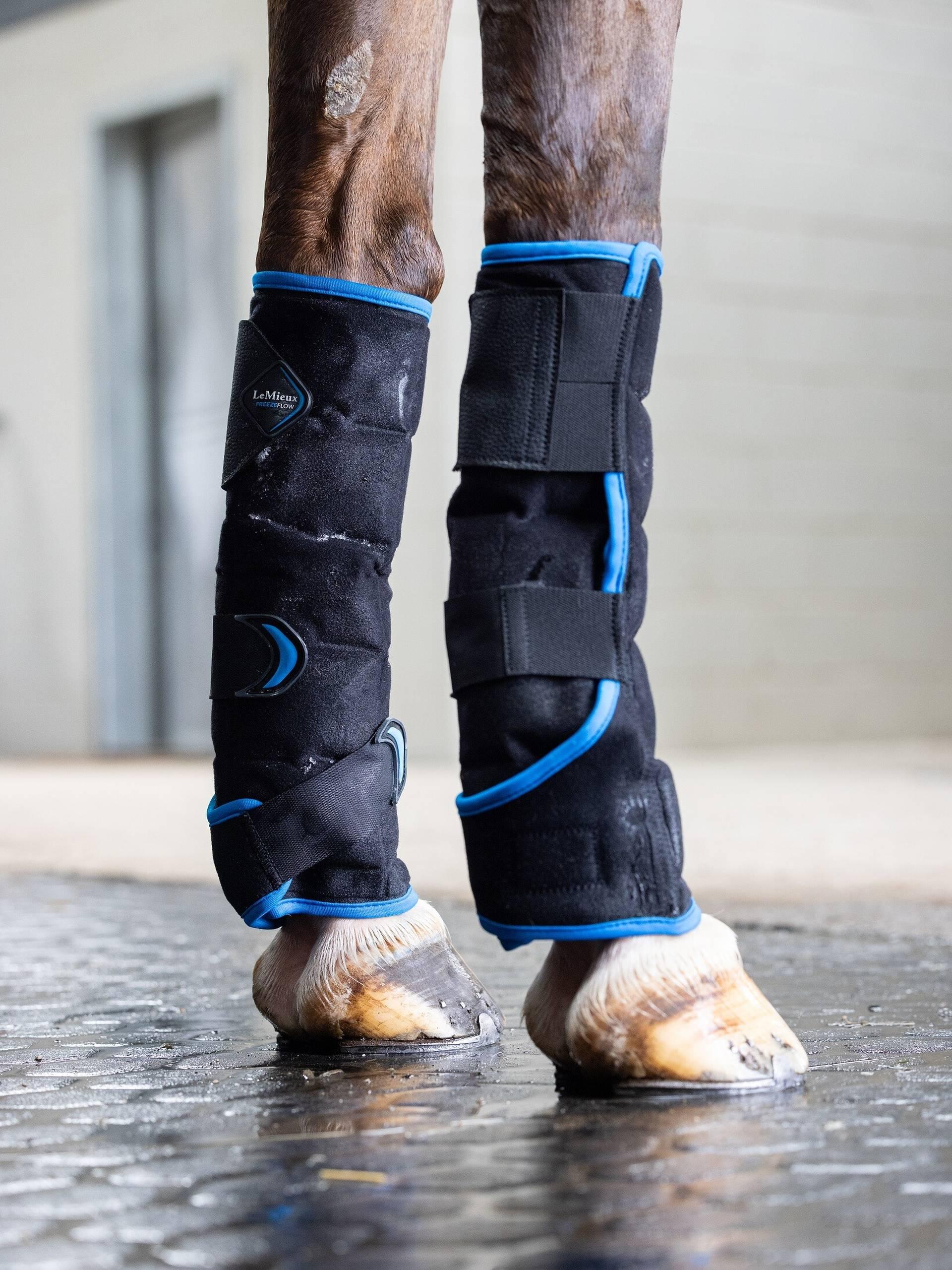 LeMieux Freeze Flow Ice Boot Front - Black