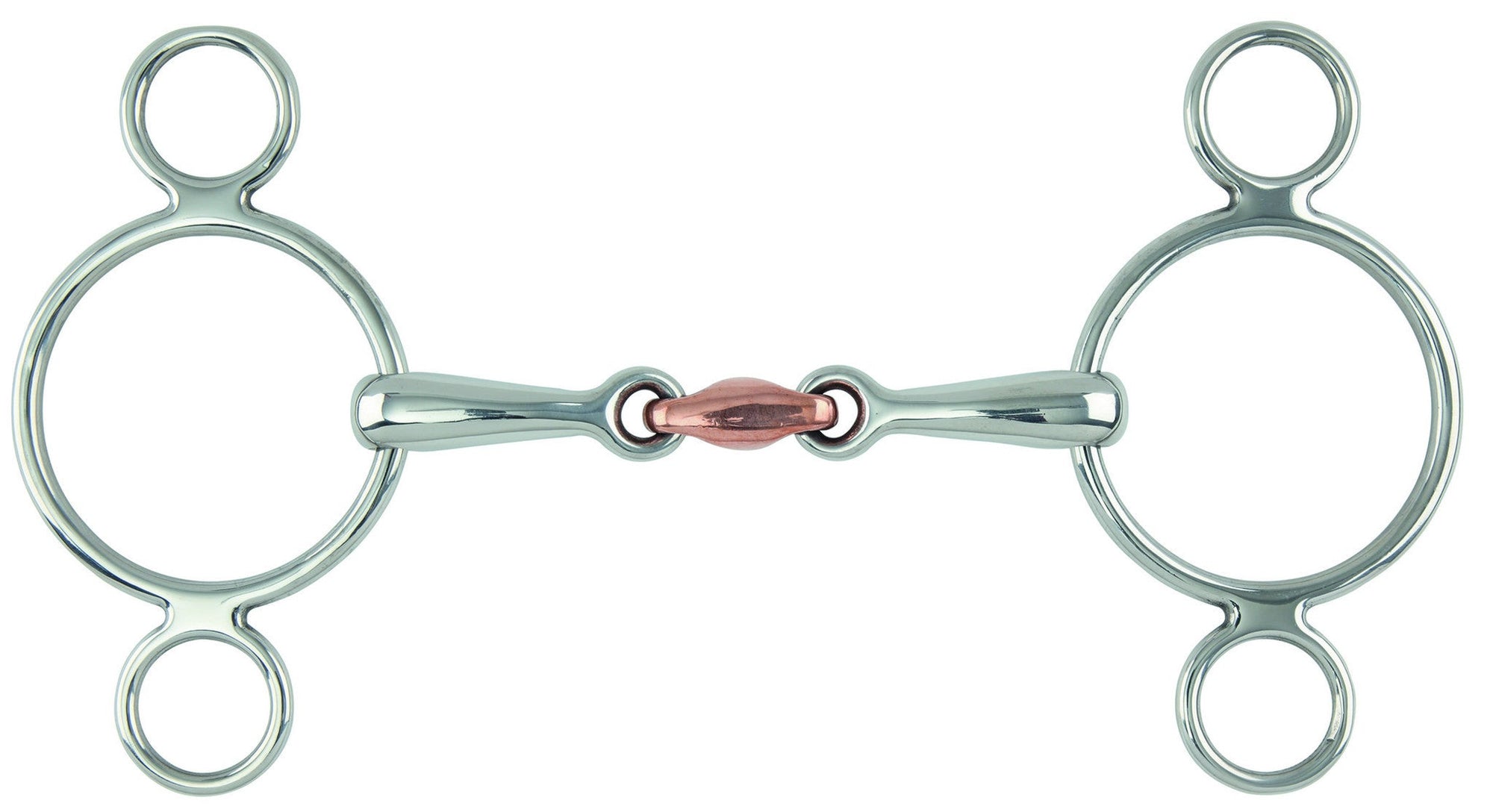 Two Ring Copper Lozenge Gag Bit - Nags Essentials