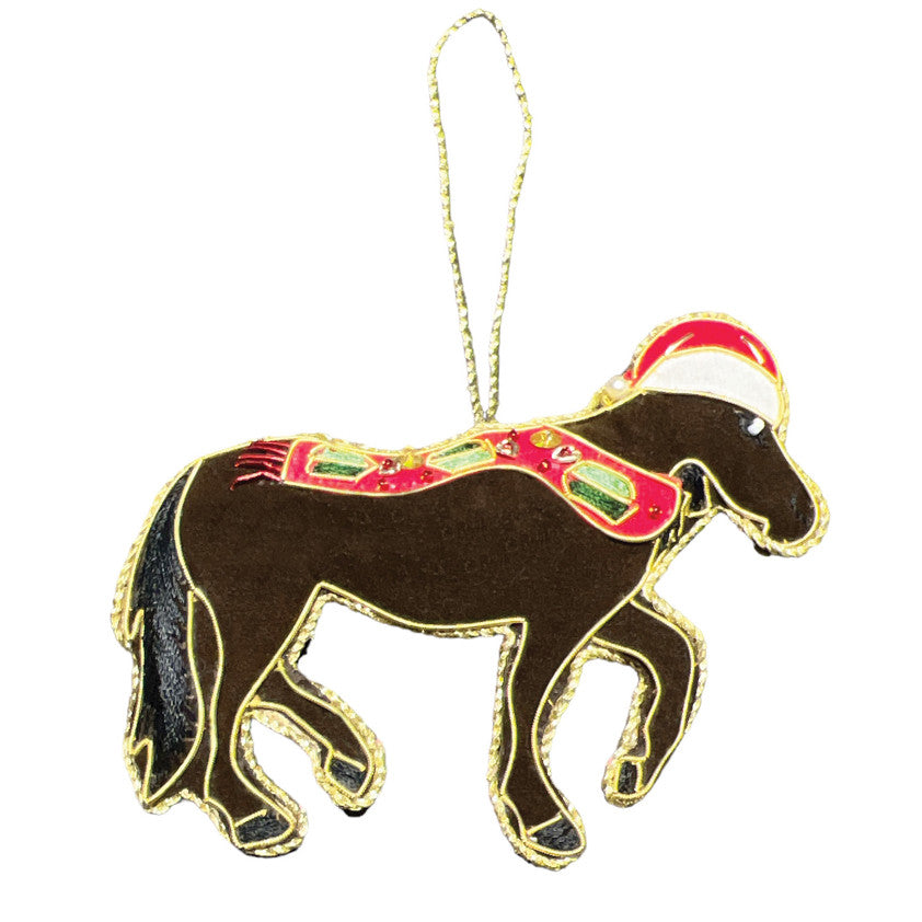 Beaded Embroidered Christmas Tree Decoration