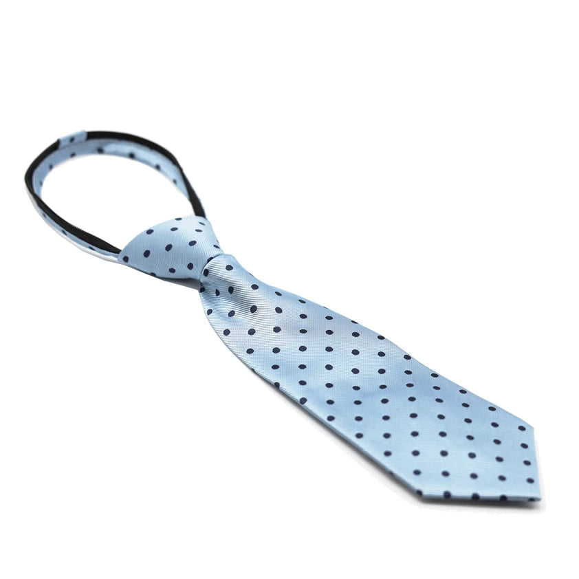Polka Dot Zipper Tie - Junior