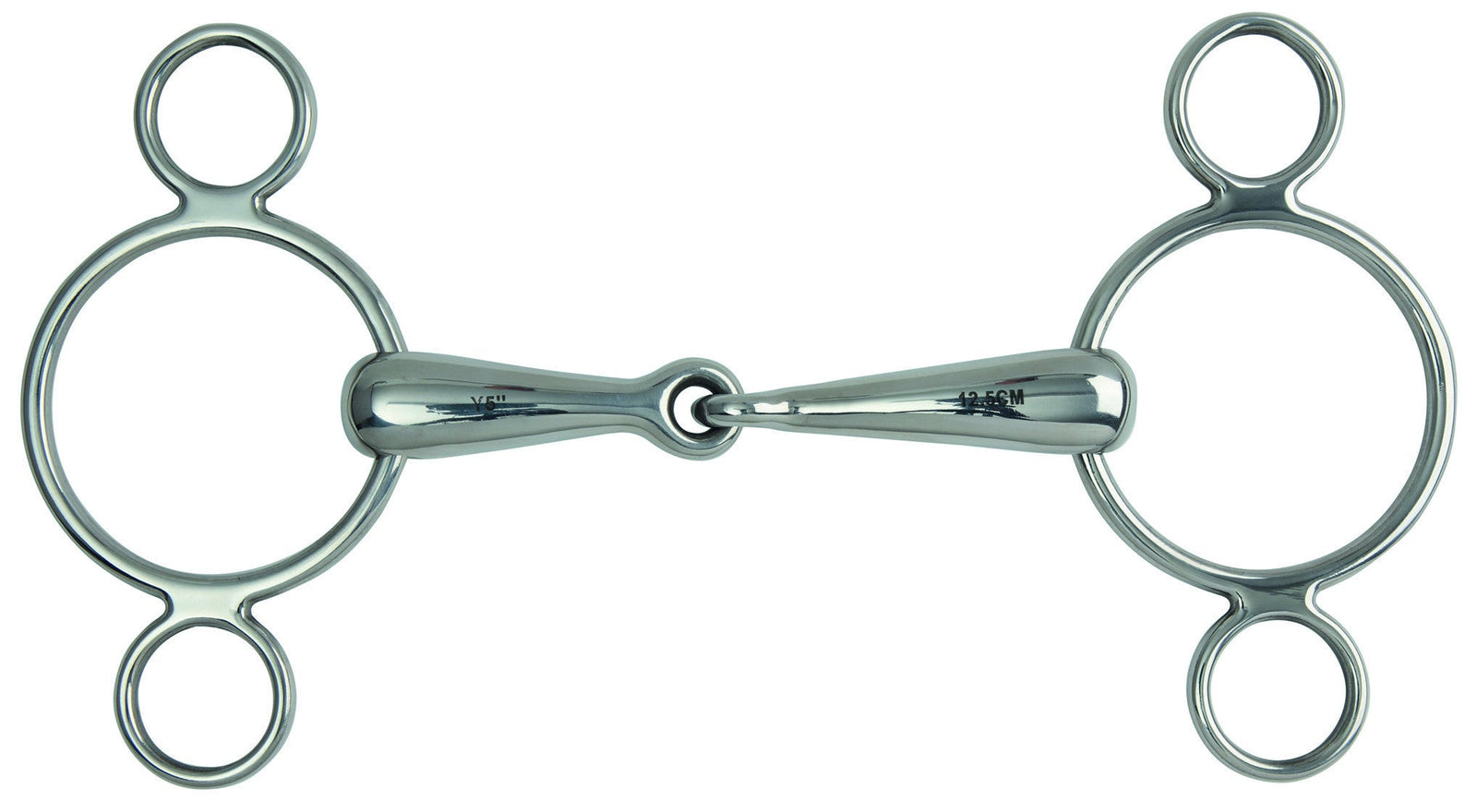 Hollow Mouth Two Ring Gag Bit - Nags Essentials