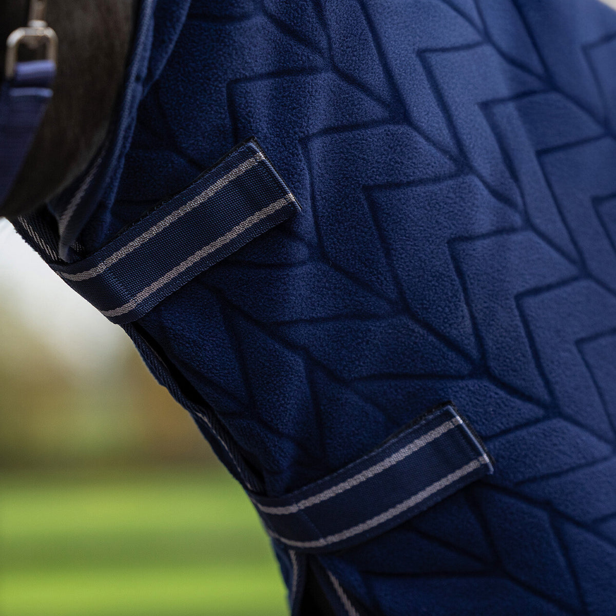 Embossed Fleece Rug With Detachable Neck