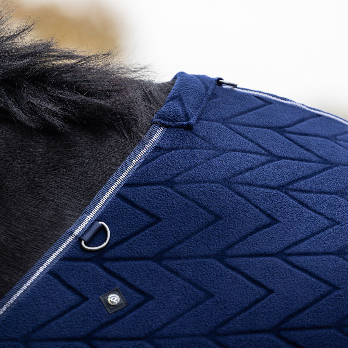 Embossed Fleece Rug With Detachable Neck
