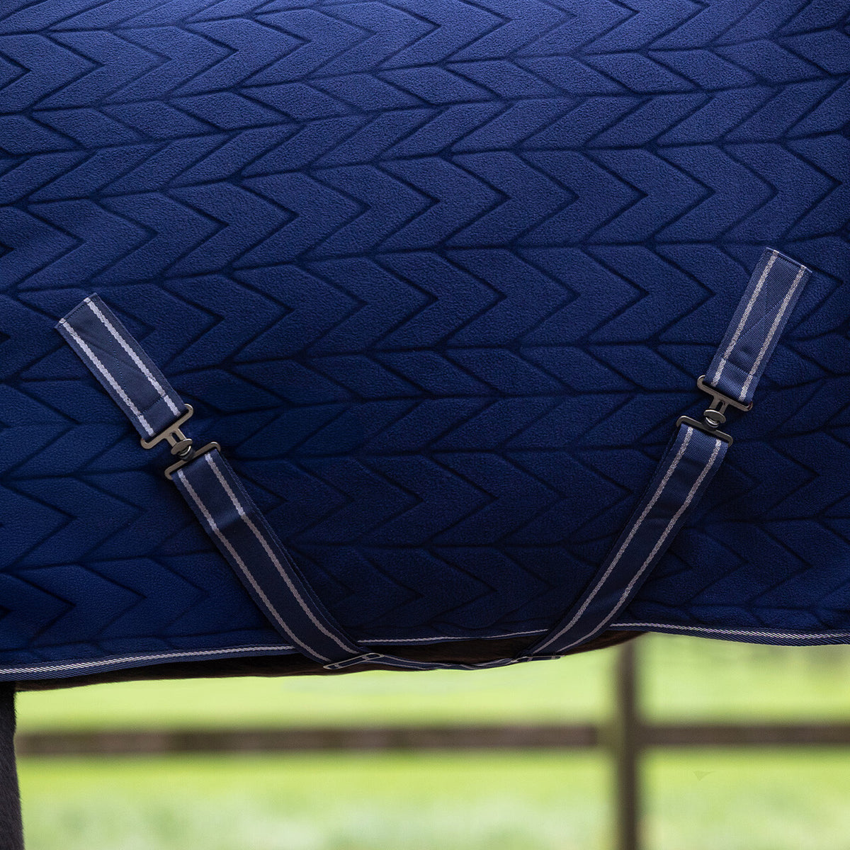 Embossed Fleece Rug With Detachable Neck