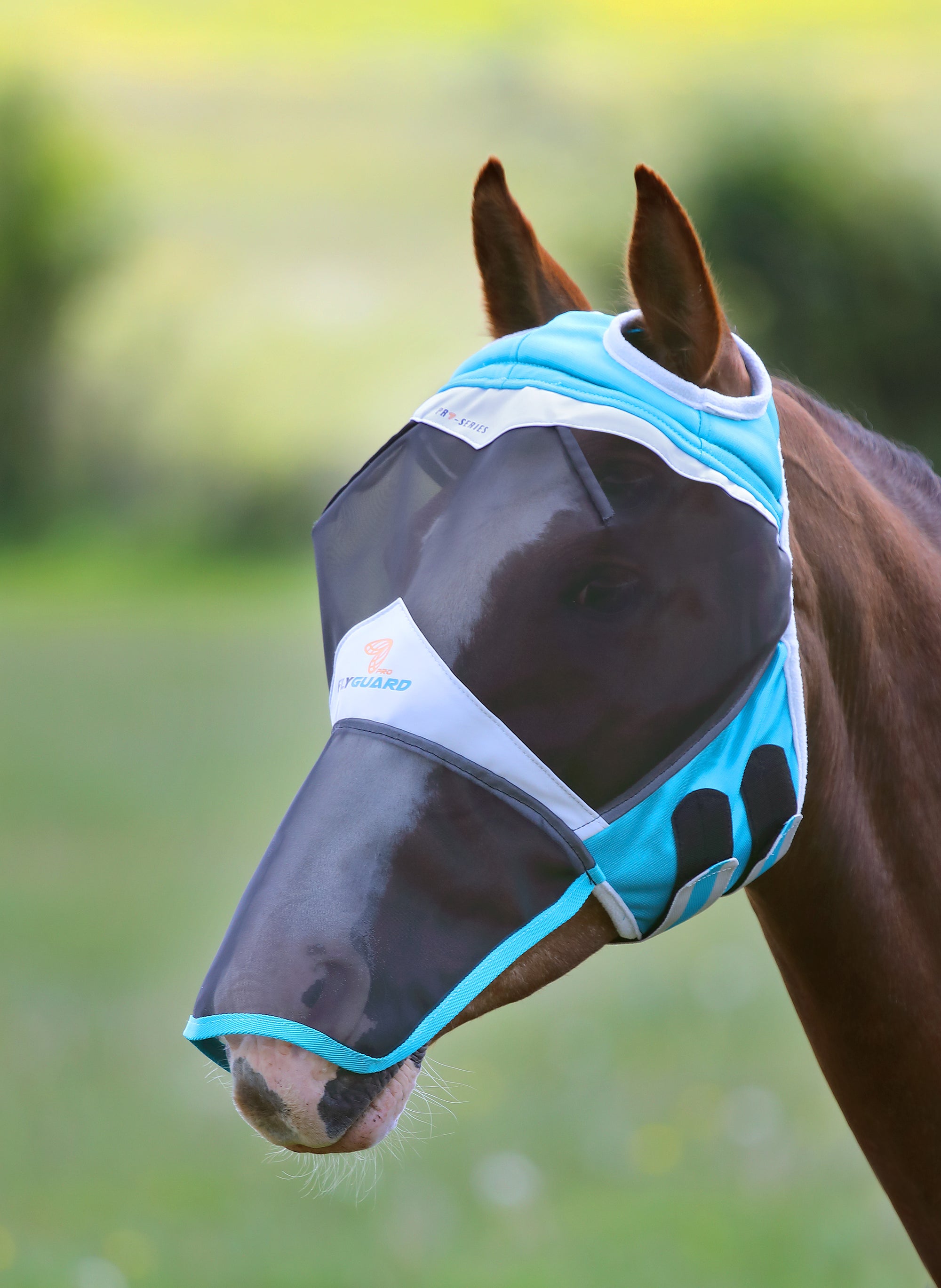 FlyGuard Pro Fine Mesh Fly Mask With Ear Hole & Nose