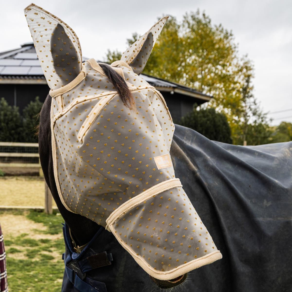 Kentucky Fly Mask Heart with Ears and Nose
