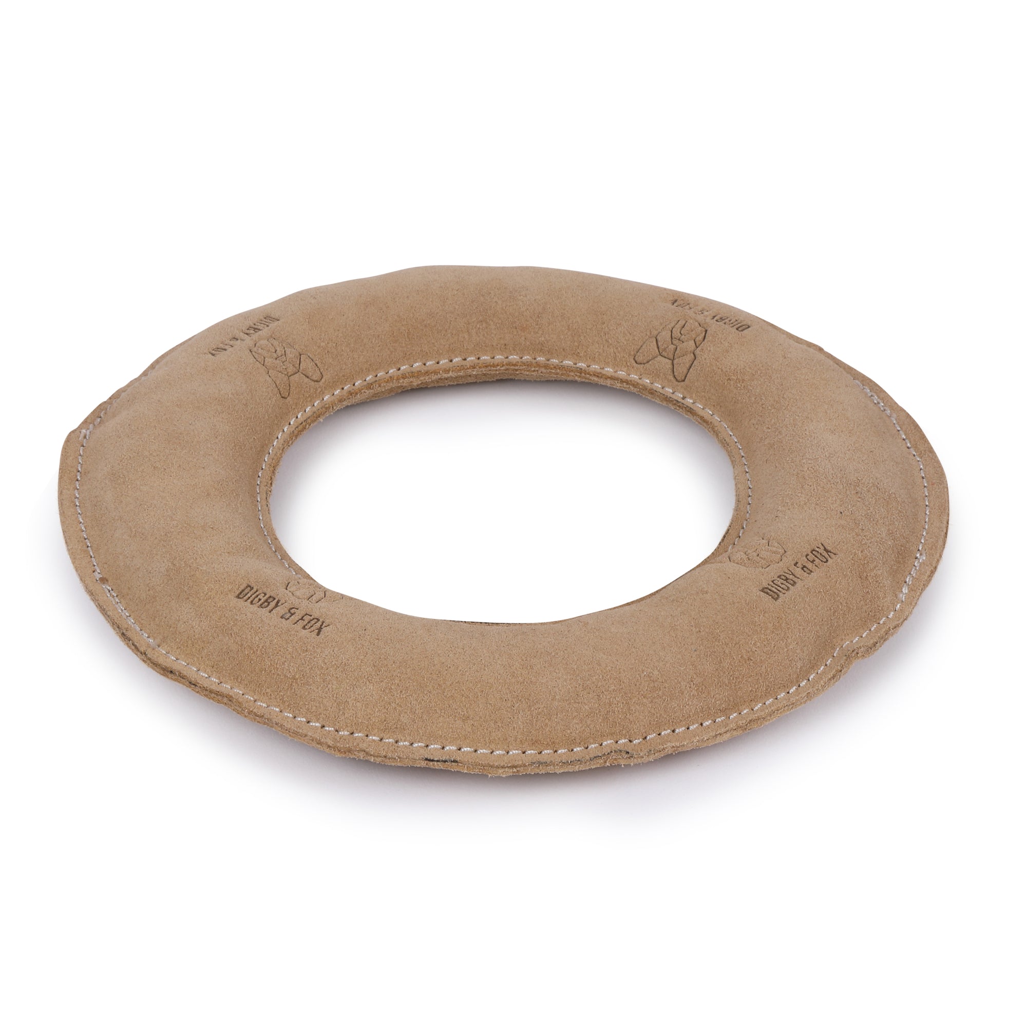 Digby & Fox Leather Frisbee Dog Toy