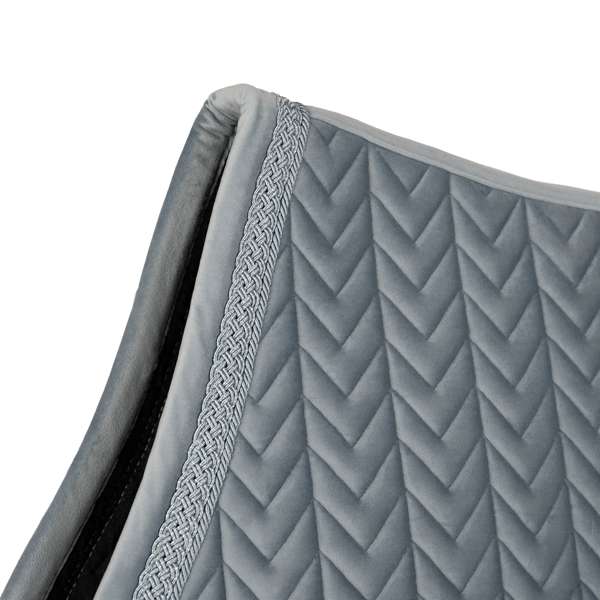 Kentucky Saddle Pad Velvet Fishbone Plaited Glitter Rope Show Jumping