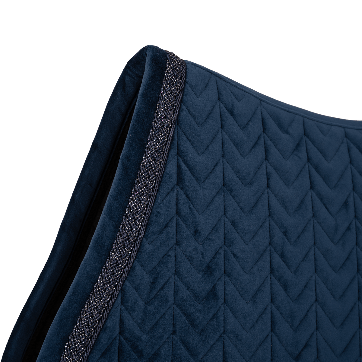 Kentucky Saddle Pad Velvet Fishbone Plaited Glitter Rope Show Jumping
