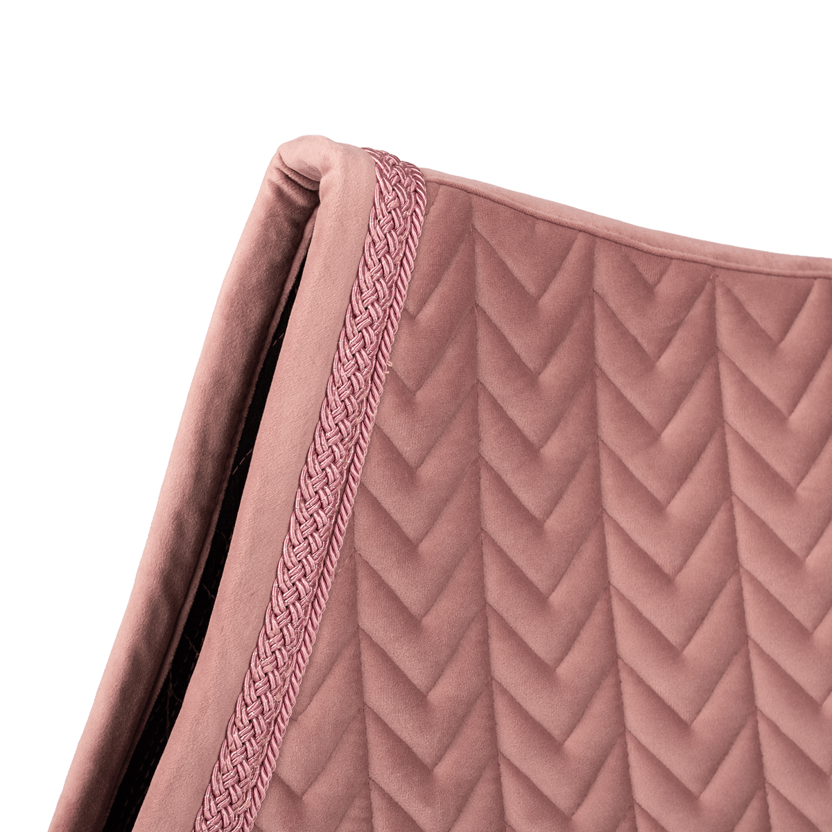 Kentucky Saddle Pad Velvet Fishbone Plaited Glitter Rope Show Jumping