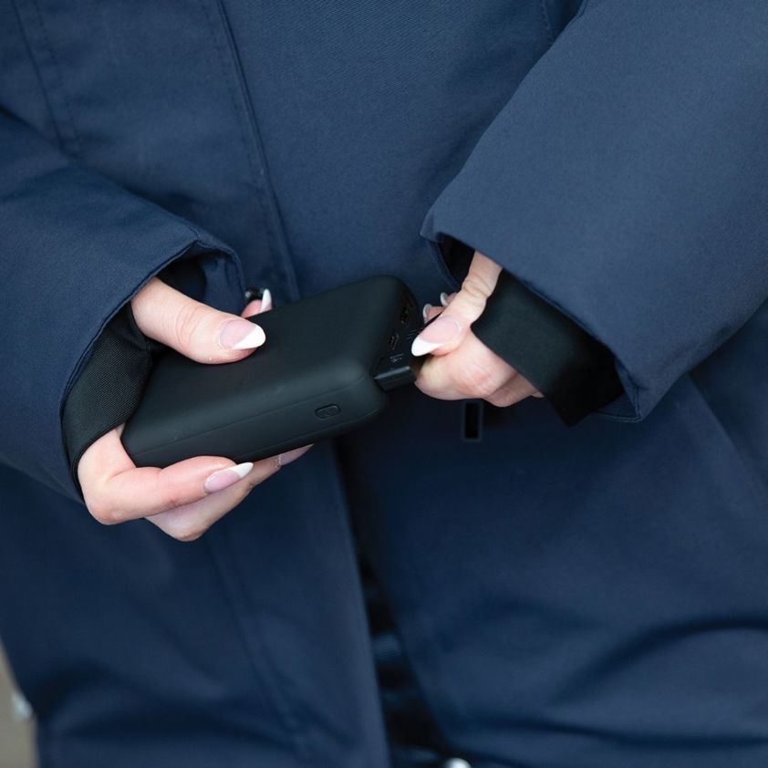 Inferno Long Heated Waterproof Riding Coat - Navy