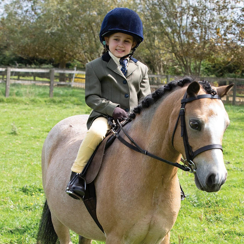 Equetech Junior Bellingham Deluxe Stretch Tweed Riding Jacket
