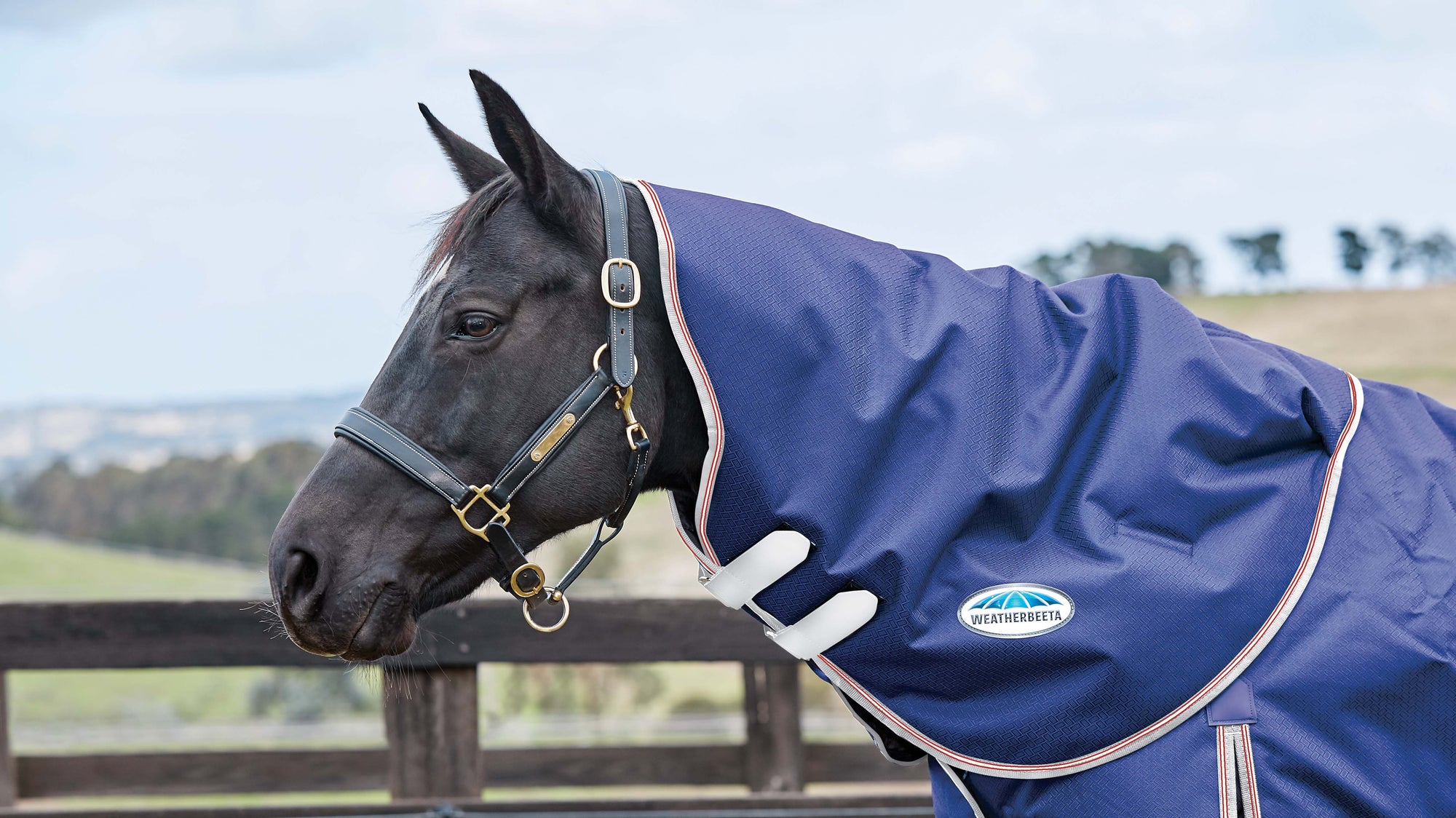 Weatherbeeta Comfitec Essential Turnout Neck Cover Lite (0g) - Navy