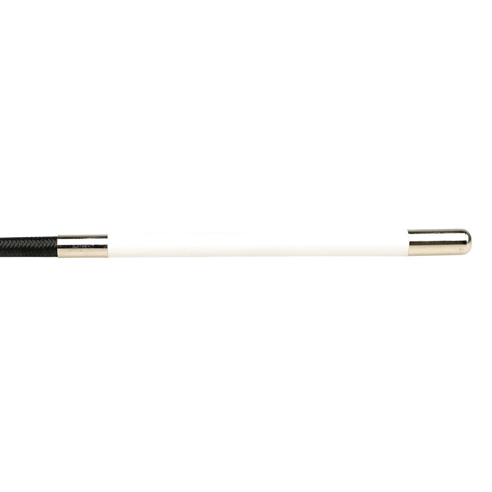 Hy Equestrian Dressage Whip White Leather Handle