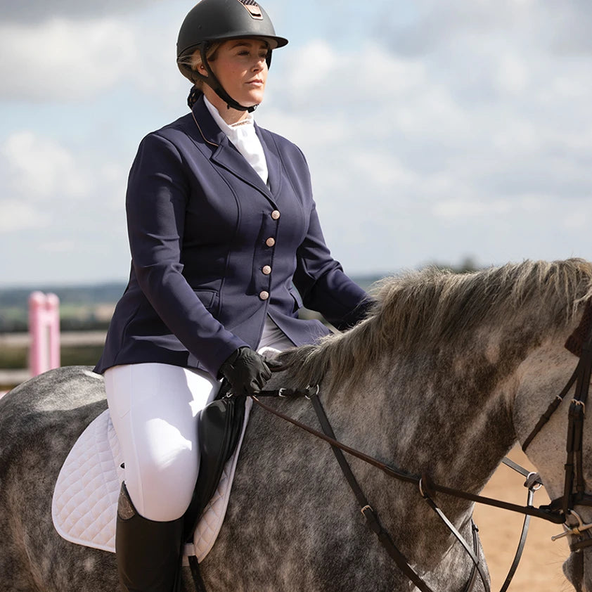 Jersey Deluxe Competition Jacket Navy Rose Gold