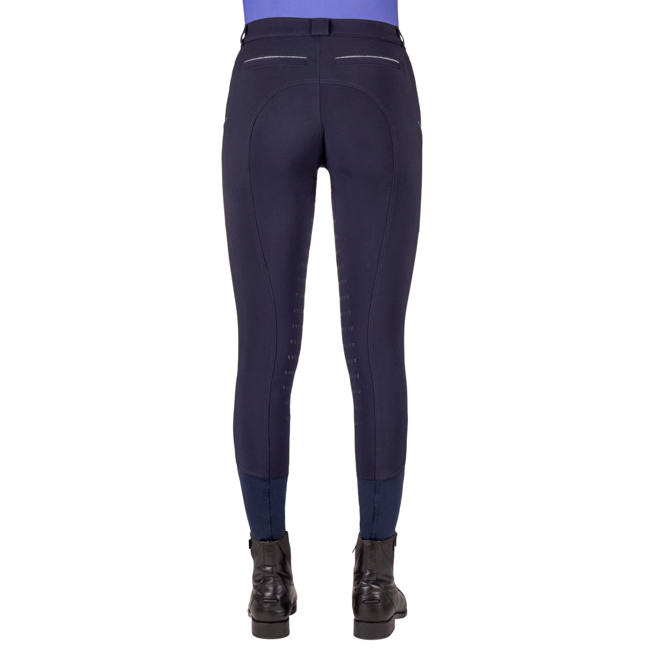 QHP Nyomi Leg Grip Breeches - Navy