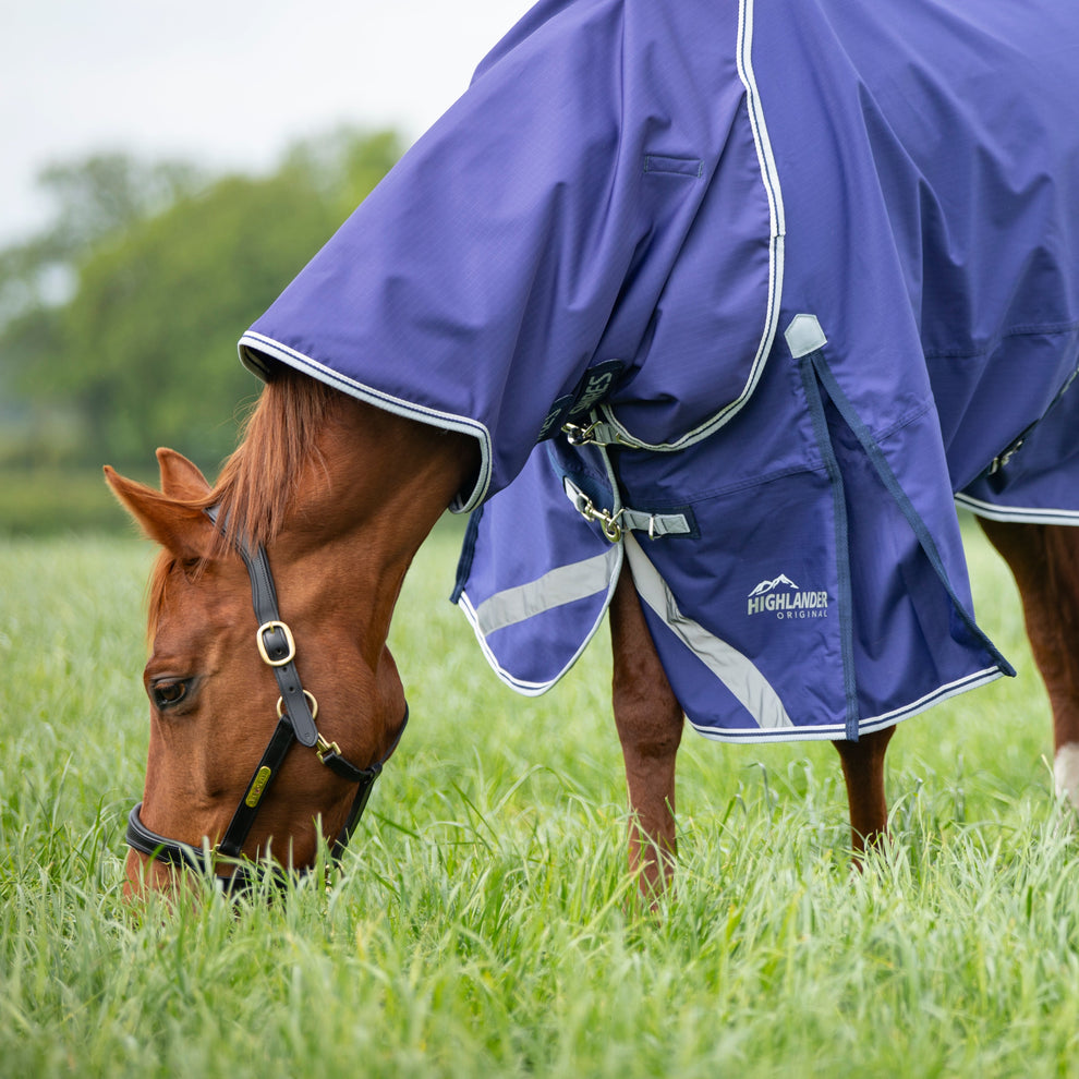 Highlander Original Lite Turnout Rug & Neck Set - Navy