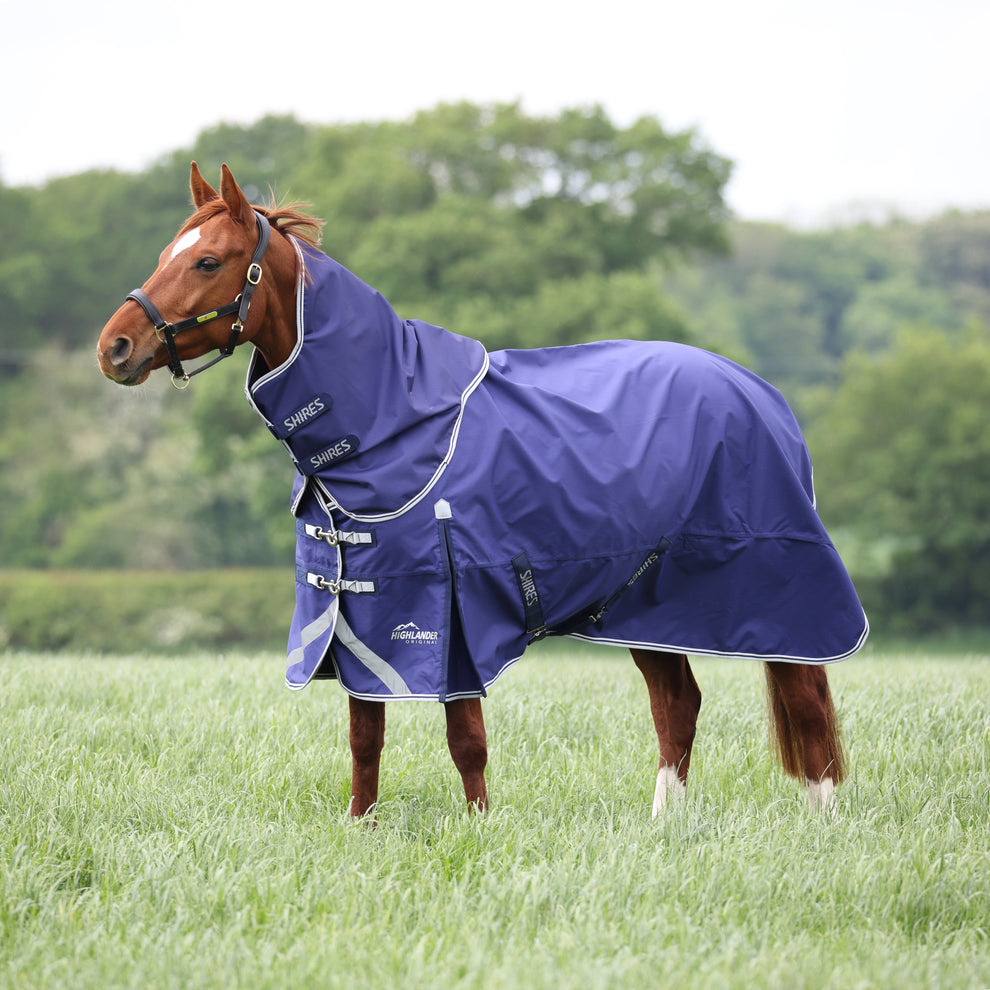 Highlander Original Lite Turnout Rug & Neck Set - Navy