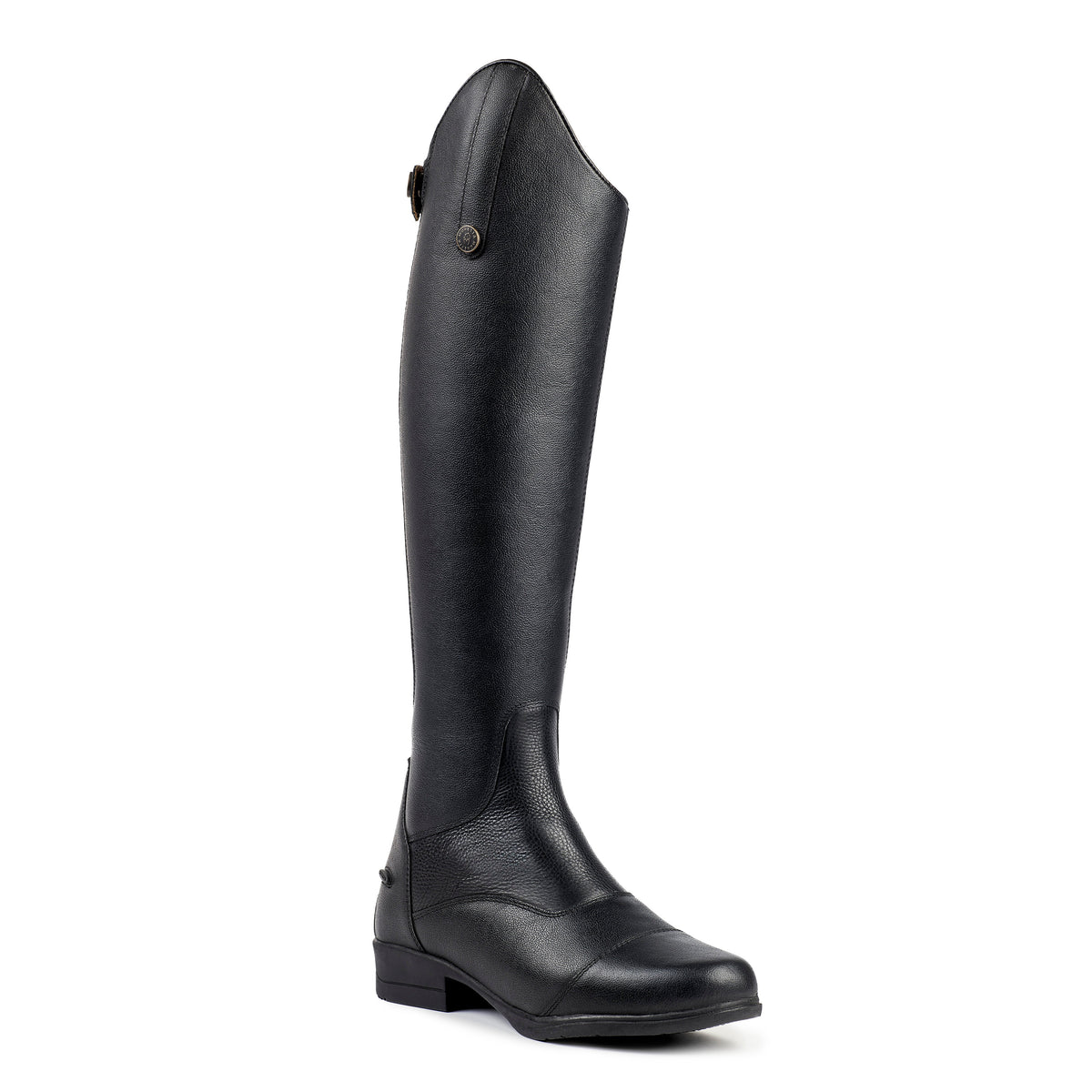 Moretta Carla Children&#39;s Leather Riding Boots - Black