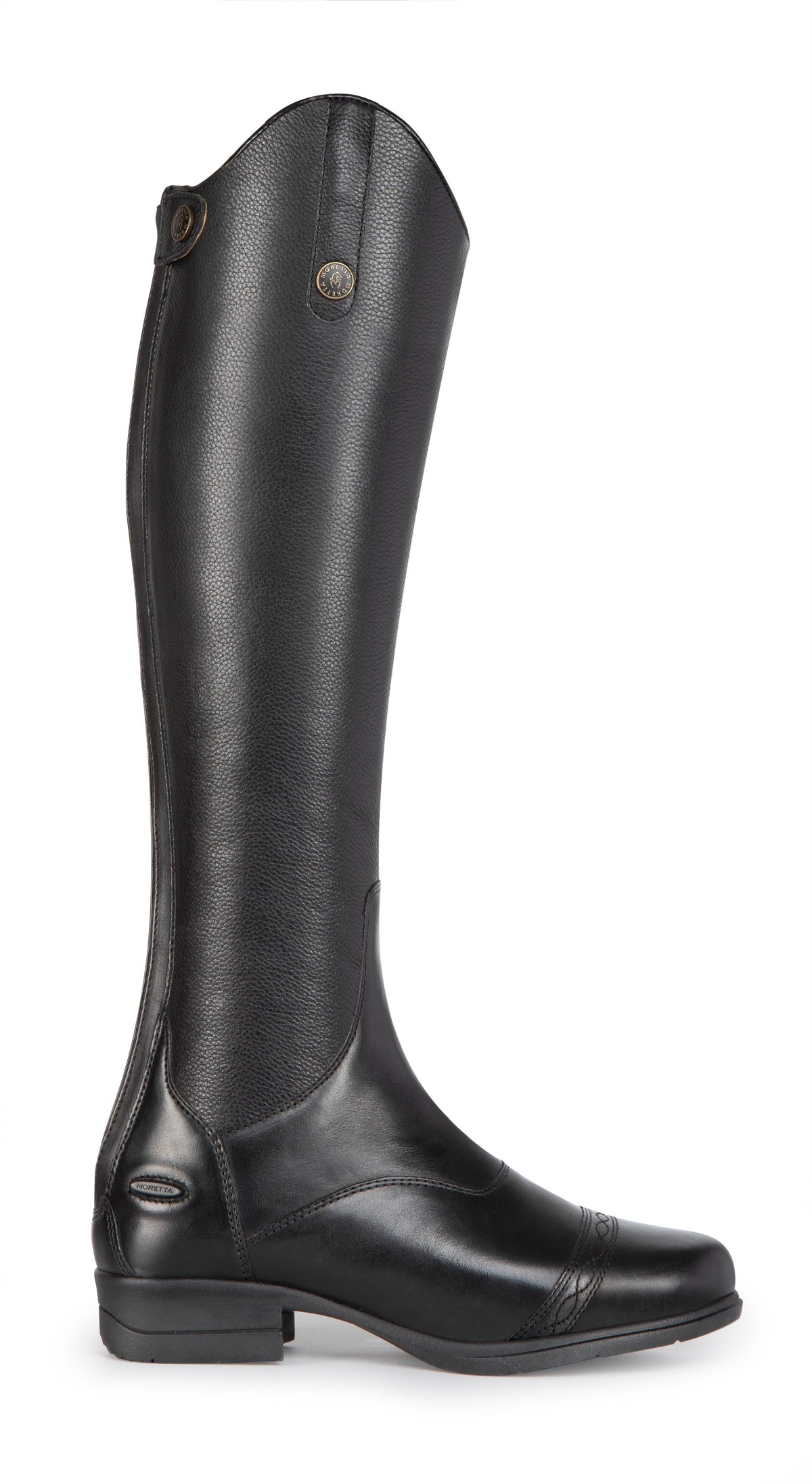 Moretta Aida Long Leather Riding Boots - Regular Calf